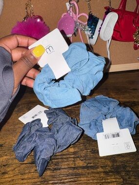 Denim Scrunchie Set (3)